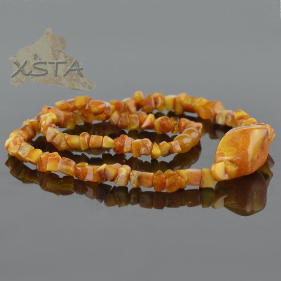 Butterscotch amber necklace for adults
